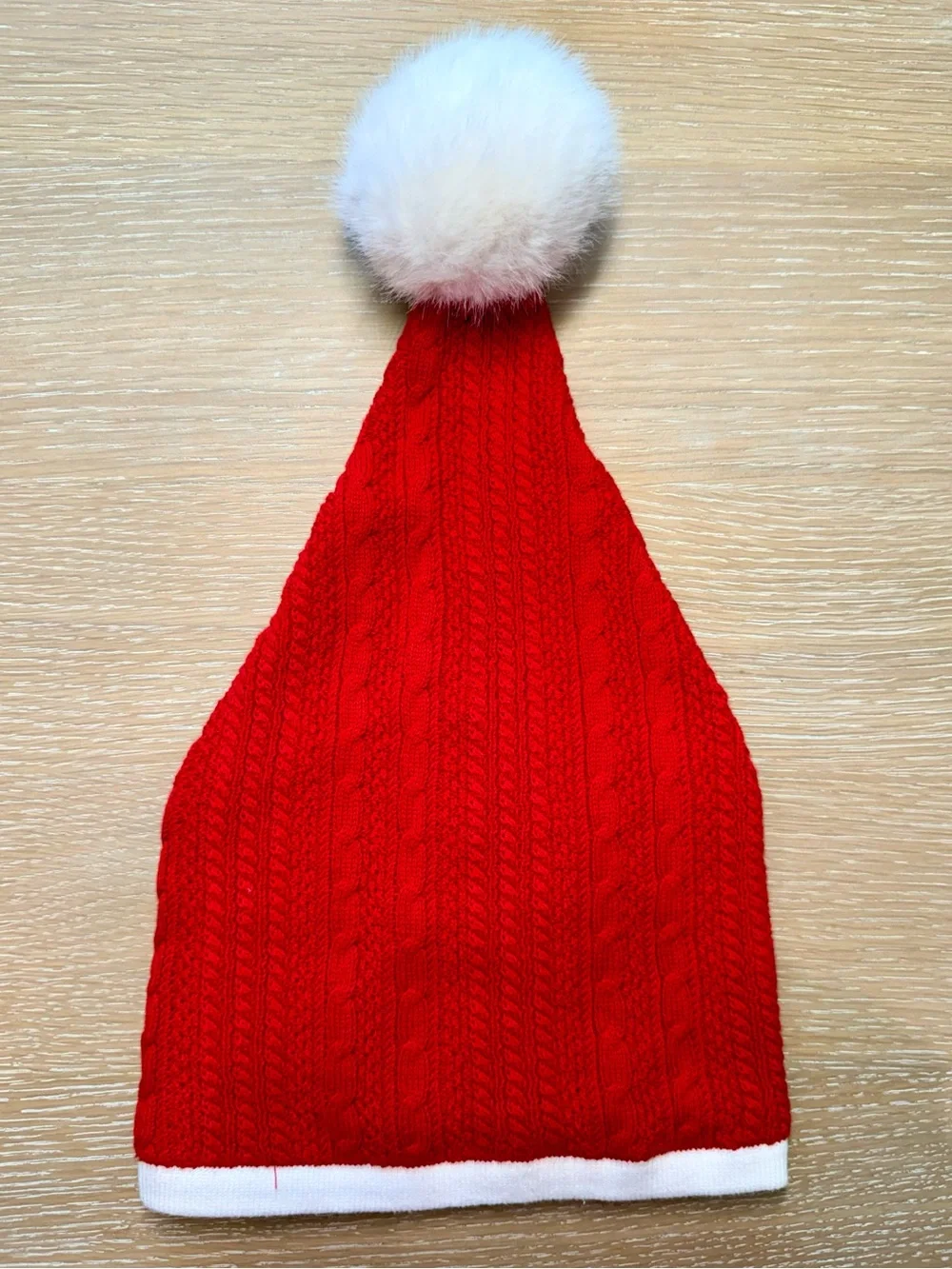 Janie and Jack Baby Red Santa Hat size 6-12 months